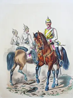 Horseman Prints: Prussian Army, Prussian Guard, Queen's Cuirassier Regiment