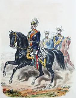 Horseman Prints: Prussian Army, Wilhelm I. Wilhelm Friedrich Ludwig of Prussia