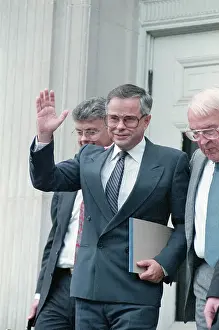 Fraud Prints: Ptl Head Jim Bakker Waves Leaving Court