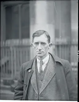 Public Official Richard Mulcahy Posing in Overcoat