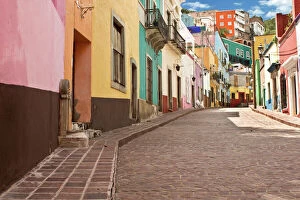 Tourist Gallery: Public street view of Guanajuato City, Mexico