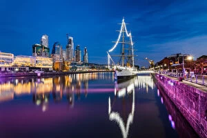 Images Dated 1st May 2018: Puerto Madero. Waterfront district view in Buenos Aires, Argentina