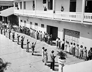 Puerto Rican Nationalists Lined Up for Interrogation