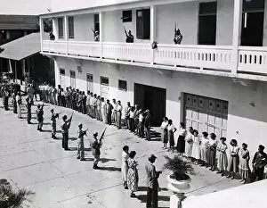 Puerto Rican Nationalists Lined Up Against Wall