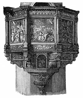 Romanesque Collection: Pulpit of Santa Croce in Florence
