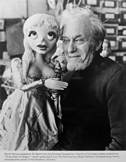 Puppeteer Bil Baird with Princess Gwendolyn