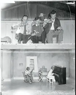 Puppeteers Operating Marionettes