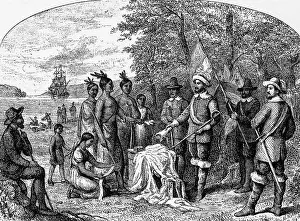 Native Am Prints: The Purchase of Manhattan Island by Alfred Frederick