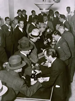 Bartender Prints: Purchasing Alcohol in a Speakeasy During Prohibition