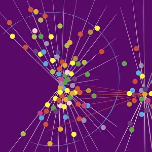 Backg Prints: Purple Abstract Pattern