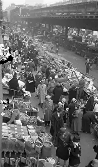 Thanksgiving Prints: Push Cart Market In New York