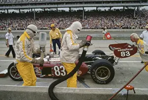 Huty32648 Prints: Bill Puterbaugh Pit Stop At Indianapolis 500, 1978