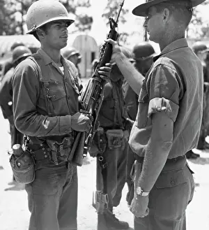 Huty29611 Prints: Pvt Dwight Stone with Drill Sergeant Paul Brown