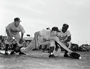P.W.Reese, G.Hodges, J.Robinson In Action