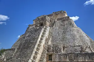 Yucatn Peninsula Prints: Pyramid of the Magician, Uxmal Mayan archaeological site