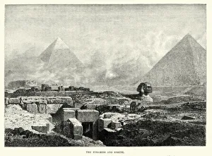Images Dated 21st July 2015: The Pyramids and Sphinx