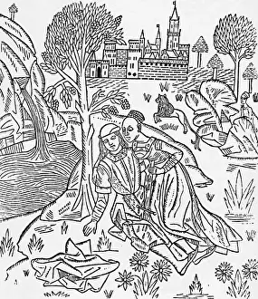 Pyramus and Thisbe, from Ovid, Metamorphoses
