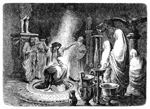 Images Dated 28th May 2017: The Pythia foretells the Oracle of Delphi
