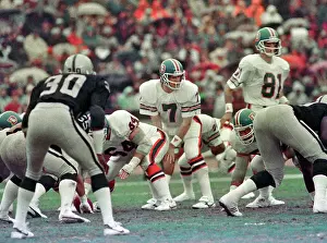 Denver Broncos Prints: QB John Elway during Raiders vs. Broncos Game