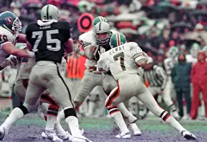 Denver Broncos Prints: QB John Elway during Raiders vs. Broncos Game