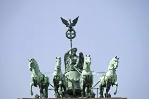 Images Dated 26th July 2014: Quadriga on the Brandenburg Gate, Berlin, Germany