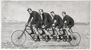 Seat Prints: Quadruple-Seat Bicycle Popular In France