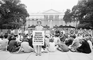 Quakers Demonstrating Outside the White House