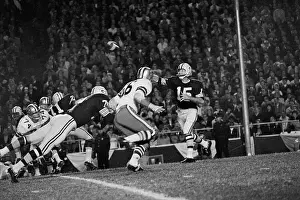 Passing Prints: Quarterback Bart Starr Throwing Football