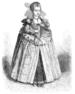 Queen Elizabeth I of England portrait illustration 1882