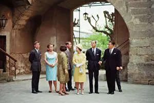 Albrecht Prints: Queen Elizabeth with Prince Philip and Others