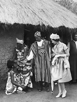 Hairdressing Prints: Queen Elizabeth in Sierra Leone