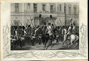 Receiving Prints: Queen Of England Receiving The Guards