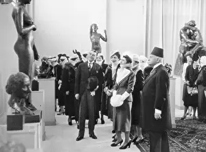 Cairo Prints: Queen Farida at Sculpture Exhibition