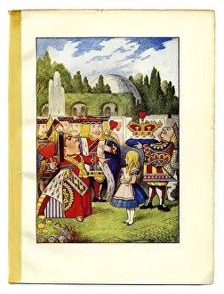 Queen of Hearts illustration, (Alices Adventures in Wonderland)