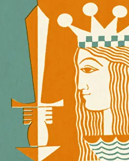 Dagger Prints: Queen Holding Sword