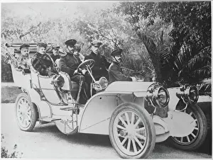 Queen Margherita and Others in Car