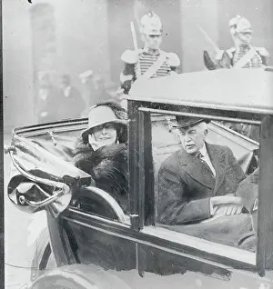 Queen Marie and E. T. Stotesbury in Motorcade