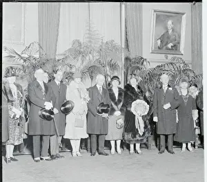 Queen Marie and Royal Party Posing Together