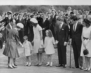 Queen Meeting Members of the Kennedy Family