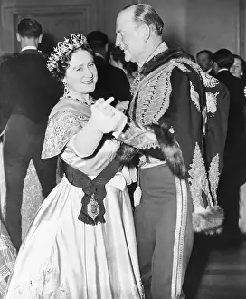 Queen Mother Elizabeth Dancing at Ball