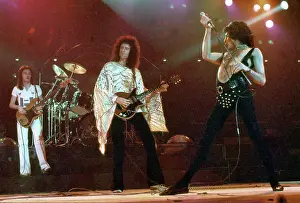 Freddie Mercury Prints: Queen Performing in LA