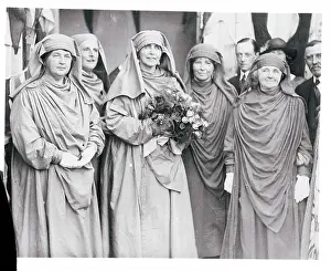 Marie Prints: Queen of Romania Holding Flowers