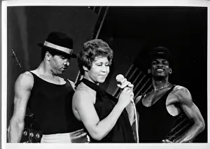 Aretha Franklin Prints: Queen Of Soul With Backup Dancers