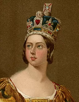 Queen Victoria (r. 1819-1901) Gallery: QUEEN VICTORIA IN HER CORONATION IN 1837