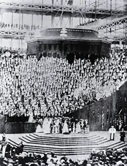 Victoria Prints: Queen Victoria At Crystal Palace