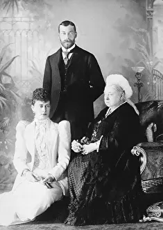 Mary Prints: Queen Victoria with Prince George and Princess Mary