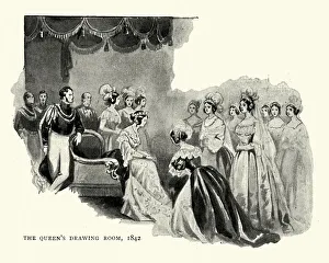 Images Dated 21st July 2018: Queen Victorias drawing room, 1842