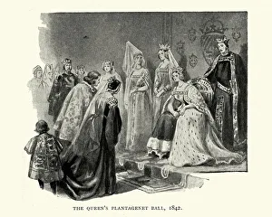 Images Dated 21st July 2018: Queen Victorias Plantagenet Ball, 1842