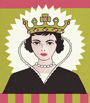 Queen Wearing Crown