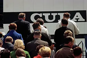 Huty34490 Prints: Queue At Cuban Pavilion, Expo 67